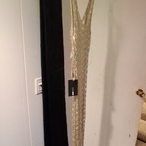 Shimmering Gold Evening Dress